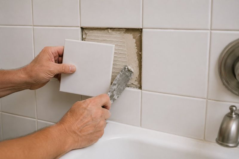 Bathroom Tile Repair project example